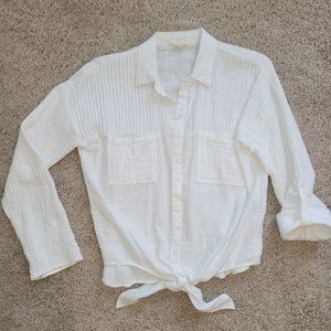 $10 SPECIAL - Linen Gauze Combo Blouse